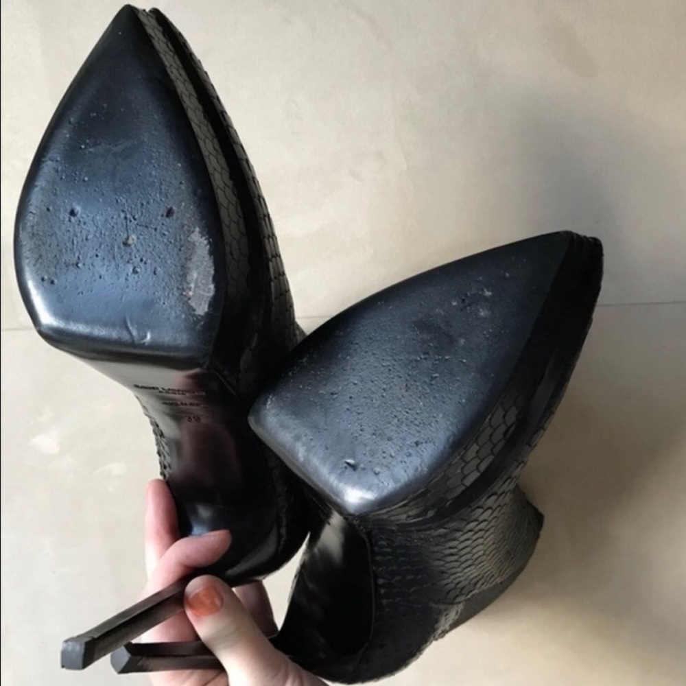 Host Pick! Saint Laurent Black Booties - Picture 4 of 12